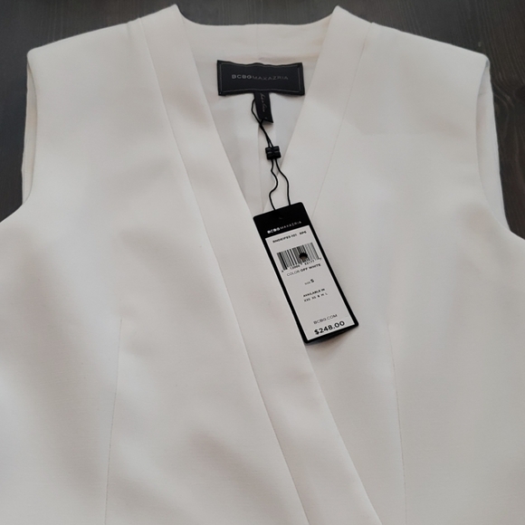 BCBG Maxazria vest blazer off white - Picture 3 of 8
